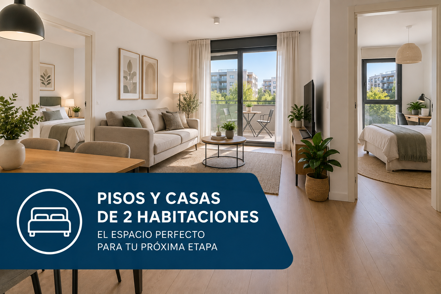 Pisos y Casas de 2 Habitaciones en Leganés